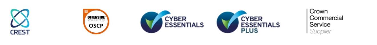 CREST, OSCP, Cyber Essentials, Cyber Essentials Plus, Crown Commercial Service Supplier